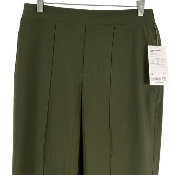 Athleta Brooklyn Heights Pants Size 6 Green Polyester Spandex NWT PT-2072 - Picture 3 of 13